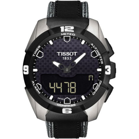 T-Touch Expert Solar Ti/ Leather Grey