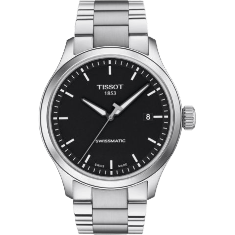 Gent XL Swissmatic Stainless Steel / Black / Bracelet