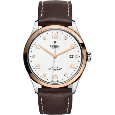 1926 39 Stainless Steel / Rose Gold / White - Diamond / Strap