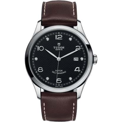 1926 41 Stainless Steel / Black - Diamond / Strap