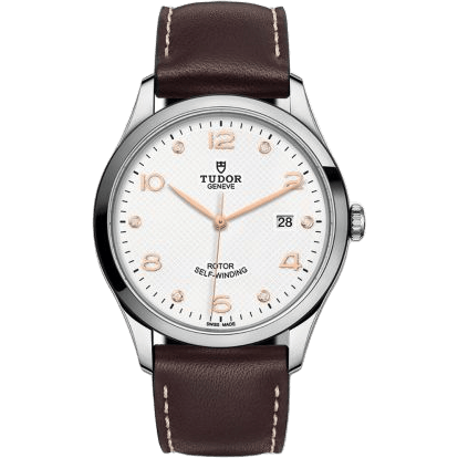 1926 41 Stainless Steel / White - Diamond / Strap