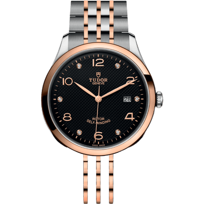 1926 41 Stainless Steel / Rose Gold / Black - Diamond