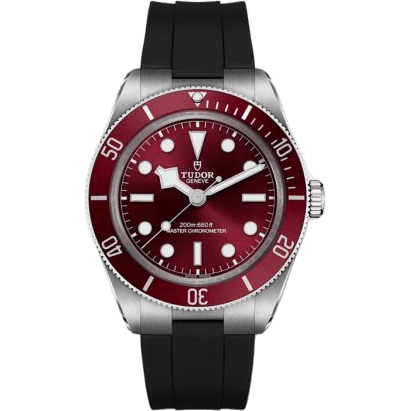 Black Bay Fifty-Eight Stainless Steel / Burgundy / Rubber