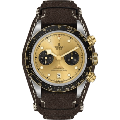 Tudor Heritage Black Bay Chronograph S&G / Champagne / Bund 79363N-0008