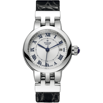 Clair de Rose 26 Stainless Steel / Silver-Roman/ Alligator
