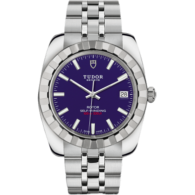 Classic 38 Stainless Steel / Fluted / Blue / Bracelet
