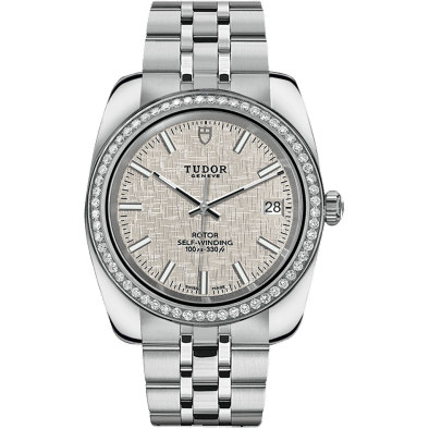 Classic 38 Stainless Steel / Diamond / Silver / Bracelet