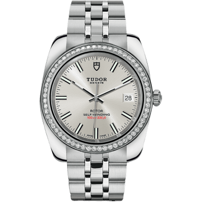 Classic 38 Stainless Steel / Diamond / Silver / Bracelet