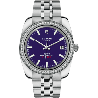 Classic 38 Stainless Steel / Diamond / Blue / Bracelet