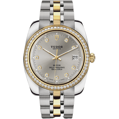 Classic 38 Stainless Steel / Yellow Gold / Diamond / Silver-Diamond / Bracelet