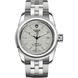 Glamour Date 26 Stainless Steel / Jacquard Silver / Bracelet