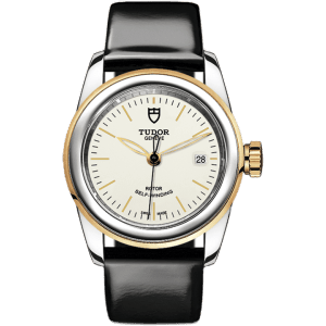 Glamour Date 26 Stainless Steel / Yellow Gold / Opaline / Strap