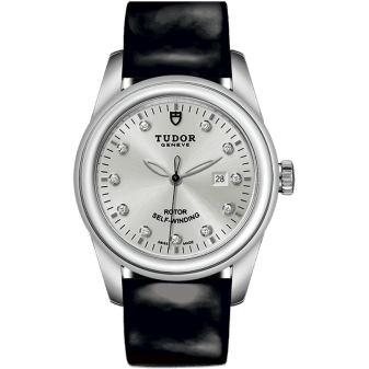 Glamour Date 31 Stainless Steel / Silver-Diamond / Strap