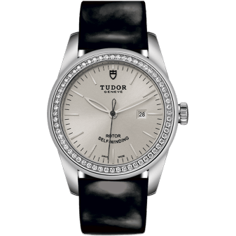 Glamour Date 31 Stainless Steel / Diamond / Silver / Strap