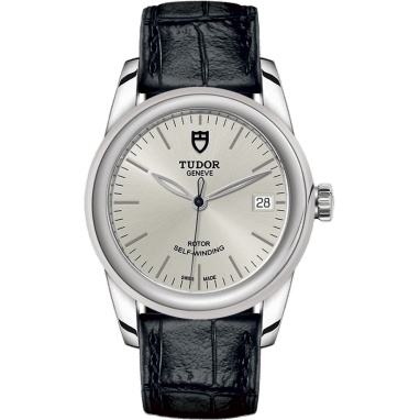 Tudor Glamour Date 36 Stainless Steel / Silver / Strap 55000-0042