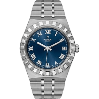 Royal Date 34 Stainless Steel / Blue - Roman