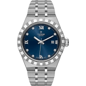 Royal Date 28 Stainless Steel / Blue - Diamond