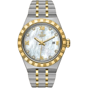 Royal Date 28 Stainless Steel / Yellow Gold / MOP