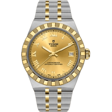 Royal Day-Date 36 Stainless Steel - Yellow Gold / Champagne Roman