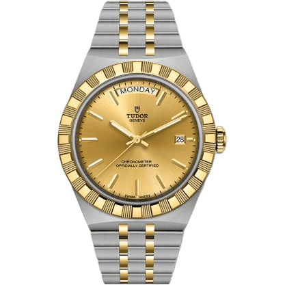 Royal Day-Date 40 Stainless Steel - Yellow Gold / Champagne