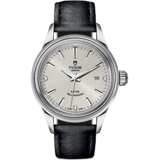 Style 28 Stainless Steel / Silver-Diamond / Strap