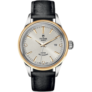Style 28 Stainless Steel / Yellow Gold / Silver-Diamond / Strap