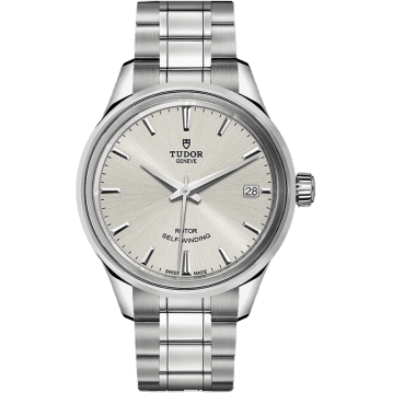 Tudor Style 34 Stainless Steel / Silver / Bracelet 12300-0001
