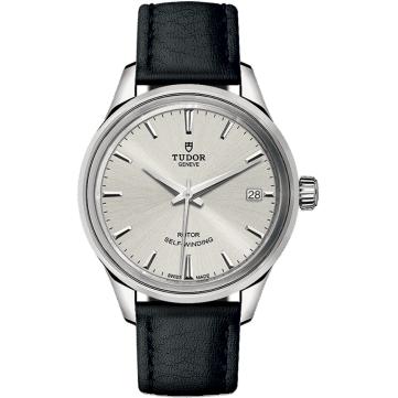 Tudor Style 34 Stainless Steel / Silver / Strap 12300-0005