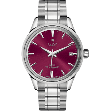 Style 34 Stainless Steel / Burgundy / Bracelet