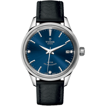Style 34 Stainless Steel / Blue-Diamond / Strap
