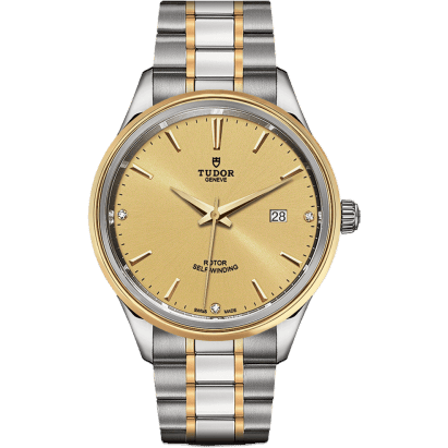 Style 41 Stainless Steel / Yellow Gold / Champagne-Diamond / Bracelet