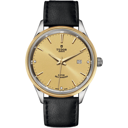 Style 41 Stainless Steel / Yellow Gold / Champagne-Diamond / Strap