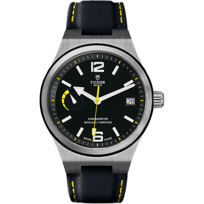 Tudor North Flag Stainless Steel / Black / Strap 91210N-0002