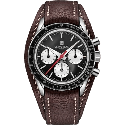 Universal Genève Tribute to Compax White Gold / Black