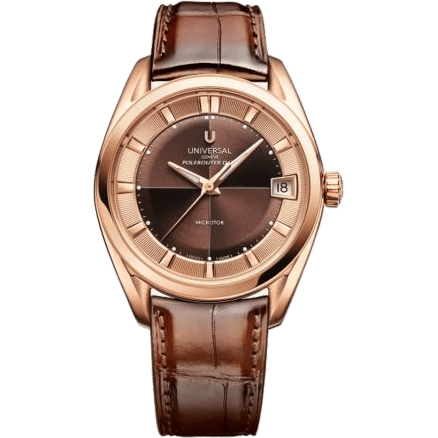 Polerouter Prêt-à-Porter Date Rose Gold / Brown