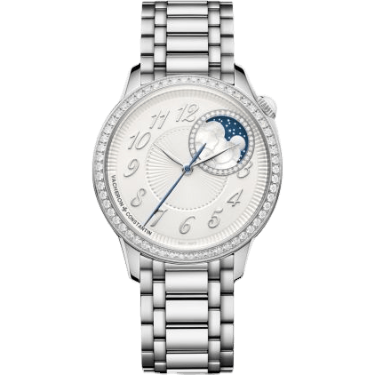 Vacheron Constantin Égérie Moonphase 37 Stainless Steel / Diamond / Silver / Bracelet 8005F/120A-B497