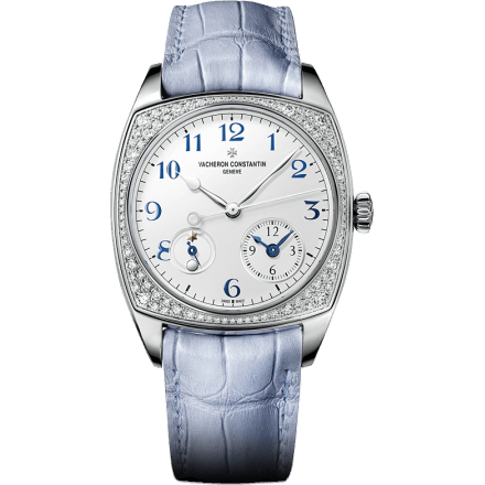 Harmony Dual Time Small Model White Gold / Diamond / Blue Numerals