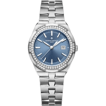 Vacheron Constantin Overseas Quartz Stainless Steel / Diamond / Blue 1205V/100A-B590