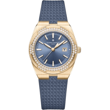 Vacheron Constantin Overseas Quartz Pink Gold - Diamond / Blue 1225V/000R-H014