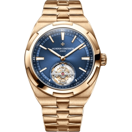Overseas Tourbillon Pink Gold / Blue