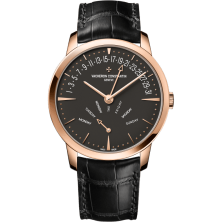 Patrimony Retrograde Day-Date Pink Gold / Anthracite