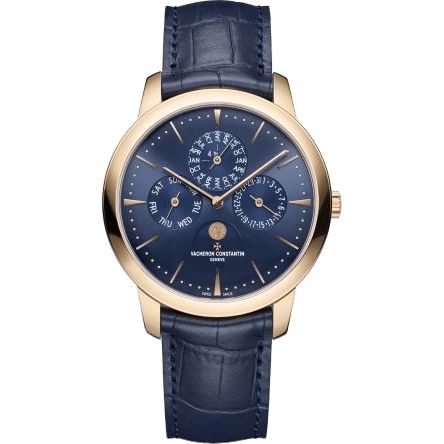 Patrimony Perpetual Calendar Pink Gold / Blue
