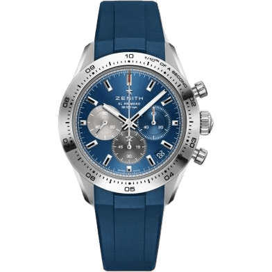 Zenith Chronomaster Sport Stainless Steel / Blue / Rubber 03.3114.3600/51.R950