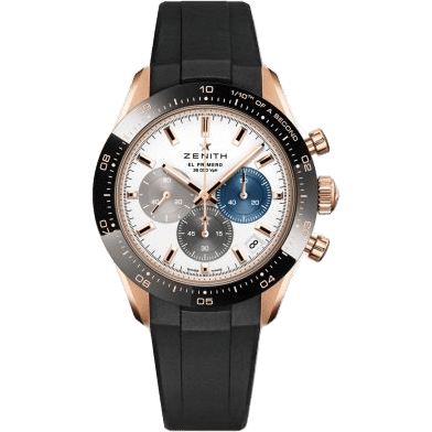 Zenith Chronomaster Sport Rose Gold / White / Rubber 18.3100.3600/69.R951