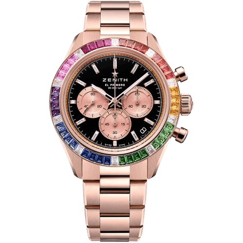 Zenith Chronomaster Sport Yoshida Rose Gold - Baguette / Rainbow 22.3103.3600/21.M3100