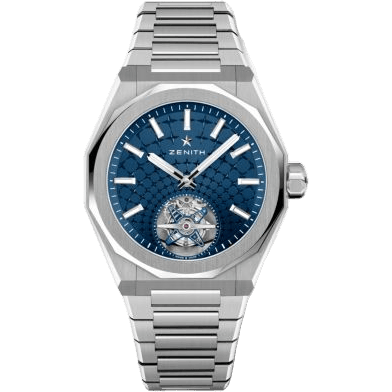 Defy Skyline Tourbillon Stainless Steel / Blue