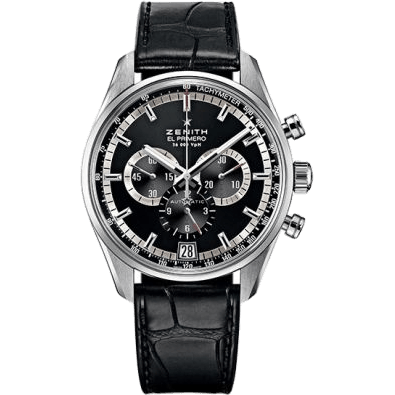 Zenith El Primero 36.000 VPH Stainless Steel / Black / Alligator 03.2040.400/21.C496