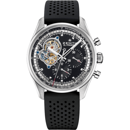 Zenith El Primero Chronomaster Open Stainless Steel / Black / Rubber 03.2040.4061/21.R576