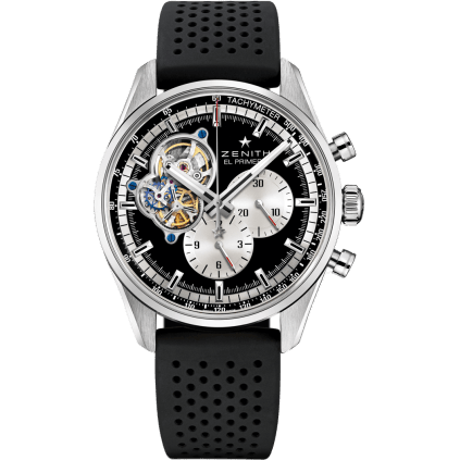Zenith El Primero Chronomaster Open Stainless Steel / Black / Rubber 03.2042.4061/21.R576