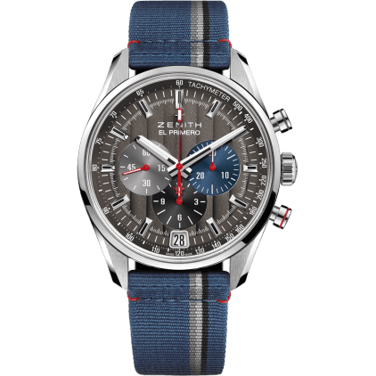 Zenith El Primero Chronomaster 42 Stainless Steel / Anthracite / Fabric / Classic Cars 03.2046.400/25.C802